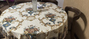 乐唯仕 高端欧式餐桌桌布高档台布奢华长方形茶几桌布布艺轻奢高级感正方形餐桌垫客厅家用西餐桌子垫子定制 洛丽塔-米 180cm直径圆桌布适合直径120-140cm圆桌 实拍图