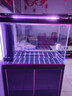 森森（SUNSUN）大型鱼缸底过滤水族箱客厅家用落地玻璃生态金鱼缸 超白隔断屏风款 1米长42cm宽（黑白可选） 实拍图