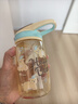 乐扣乐扣（LOCK&LOCK）手拎儿童吸管杯学生塑料水杯户外便携运动杯tritan材质 蓝色400ml 实拍图