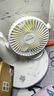 赛亿蓄电款USB小风扇电风扇小电扇小台扇办公室宿舍床头车载用多功能台夹壁挂扇迷你便携小型风扇 实拍图