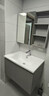 四季沐歌（MICOE）浴室柜陶瓷一体盆洗手盆柜组合卫生间洗脸无龙头M-JM12(80)-G镜柜 实拍图