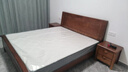 惠寻 京东自有品牌 床新中式全实木实木床1.5米单人床1.8米x2米双人床 床+A04-20cm乳胶床垫+床头柜*2 1800mm*2000mm框架结构 实拍图