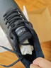 特步运动鞋男鞋跑步鞋冬季加绒皮面防水轻便减震休闲慢跑鞋棉鞋黑色 实拍图