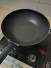 三禾无涂层不粘炒锅炒菜锅无油烟钛合金钛锅具30cm天穹黑配钢铲LC30S1 实拍图