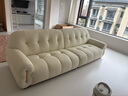 冬熊棉花糖真皮沙发法式奶油风客厅小户型轻奢白色钢琴键云朵沙发 【四人位2.8米】 头层真皮【旗舰版】凝胶记忆棉+6CM紫罗兰 实拍图