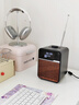 儒歌RUARK AUDIO R1 MK4英国木质复古经典蓝牙音箱 多功能高端收音机音响一体机 家用桌面高音质低音炮 R1 MK4 咖啡色（JD物流直达） 实拍图