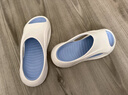 LATE TIME软弹户外拖鞋男士四季软底防滑新品运动拖鞋情侣居家凉拖鞋女外穿 白蓝 44-45 【标准码】 实拍图