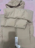 优衣库女装无缝羽绒连帽外套/冰雪羽绒无缝款科技保暖外套469896 31 米色 S /155/80A 实拍图