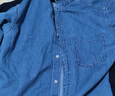 优衣库男女装牛仔宽松衬衫/水洗产品长袖衬衣25新款478115 480761 478115/65宝蓝色 L 晒单实拍图
