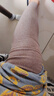 秋冬薄款德绒护膝盖护腿男女防滑关节保暖老寒腿空调房腿部防寒冷 驼色长 50cm 【带防滑胶】 2只装 L码 【适合120-160斤】 实拍图