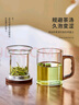 忆壶茶泡茶杯茶水分离杯水杯男士茶杯个人专用泡茶杯玻璃绿茶杯子 【特价冲量】400ML木语杯 实拍图