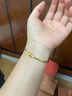 周生生情人节礼物足金光面黄金手镯传承素圈圆棍90194K计价07圈12克 实拍图
