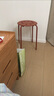 宜家（IKEA）MARIUS玛留斯可叠放塑料凳子加厚家用简易侘寂风餐椅圆凳 红褐色45cm 实拍图