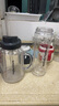 摩飞电器（Morphyrichards） 摩飞果蔬榨汁机便携式随行果汁机水果蔬菜碎冰搅拌机配梅森杯双杯600ML大容量榨汁杯MR9500 蓝色【双杯双盖】 实拍图