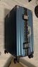 啄木鸟行李箱铝框结实耐用合金拉杆箱大容量轻便旅行箱加厚可登机密码箱 冰蓝色 -双封闭内里+便携挂钩 24英寸 【减震刹车轮+TSA密码锁】 实拍图