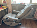顾全电动老板椅可躺真皮按摩椅高端办公椅总裁椅大班椅座椅M031咖 实拍图