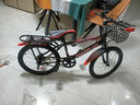 儿童自行车6-10-15岁中大童男女孩脚踏车学生单速变速山地车 【单速】黑红色+骑行大礼包 20寸【适合身高130-145cm】 实拍图