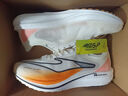 鸿星尔克极风2.0跑步鞋新款专业竞训跑鞋缓震运动鞋体测男鞋竞速跑鞋 橙风破浪 微晶白/竞技橙（男） 44 实拍图