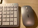 B.O.W 航世 HW299无线键盘鼠标套装充电 静音超薄笔记本电脑办公通用外接数字键盘鼠标 2.4G无线电池套装-银白色 实拍图