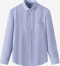 杉杉（FIRS）长袖衬衫男士商务牛津纺免烫纯色休闲衬衣 蓝条纹632 39  实拍图