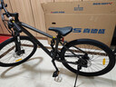 喜德盛26款黑客350黑客380山地车自行车成人21速铝合金男士女生学生上班 黑客380灰黑色【2026升级款】 26寸x15.5寸身高150-165cm 实拍图