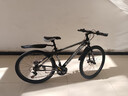 金武端自行车成人山地车公路赛车单车骑行变速超轻越野中学生初中青少年 顶配版-辐条轮-黑白色 26寸21速 实拍图