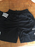 YUTA运动套装男跑步健身短袖T恤速干运动衣宽松足球训练服夏季服装 黑色白边 L 实拍图
