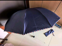天堂 防晒晴雨伞三折 晴雨伞加大加固防晒晴雨两用经典商务 黑色 实拍图