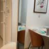 木屋记全身镜落地镜家用挂衣架一体镜子可旋转衣帽试衣镜卧室实木穿衣镜 【橡胶木】-包安装【实木】特大号-移动款2层-白色 实拍图