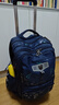 迪士尼（Disney）儿童拉杆书包小学生双肩包3-6年级三轮可爬楼梯SM11943藏青  实拍图