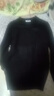 恒源祥纯色羊毛绒衫羊毛毛衫男加厚半高领毛衣中年男士针织打底保暖衣服 100%不起球高档黑色 圆 领 L 170码(适合120-140斤) 实拍图