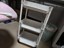 京东物流 书架推车式置物架移动落地储物架简易多层收纳架 3层 【带轮】容量升级 【稳固不晃】 实拍图