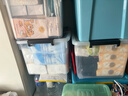 禧天龙塑料衣物收纳箱玩具整理箱55L 透明 3个装 带轮 实拍图