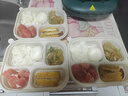SHUANG YU一次性饭盒50套*1000ml玉米淀粉可降解四格分格打包盒外卖快餐盒 实拍图