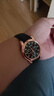 【网红爆款】商务腕表石英运动表休闲皮带男女手表 黑色 实拍图