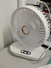 电风扇家用桌面风扇USB小风扇充电小米同款迷你小风扇学生宿舍静音制冷办公室大风力台式电风扇 6寸-皓月白-无摇头 【升级电机】 实拍图