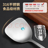 双枪（Suncha）316食品级不锈钢锅铲子实木榉木柄锅铲铸铁锅炒菜专用【加长】 实拍图