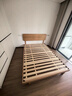 小半实木床双人床北欧日式小户型卧室简约樱桃木床家具稳稳床1.35米 实拍图