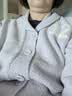 蕉内绒绒500H睡衣男女士5A抗菌半边绒翻领家居服情侣款冬季加厚可外穿 【女士】镁雾紫 M 实拍图