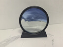 银枪（Yinqiang）流沙画沙漏摆件客厅电视柜酒柜装饰品创意解压办公室桌面轻奢礼物 星空蓝 7寸+底座【直径18CM】 实拍图