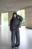 波司登（BOSIDENG）90绒冬季羽绒服女士泡芙加厚连帽外套商场热卖同款保暖外套 格雷深灰8K04 XS 155/80A充绒量227g 体重约110以内 实拍图