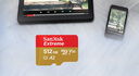 闪迪（SanDisk）512GB TF(MicroSD)内存卡 4K极速金卡A2 V30 U3行车记录仪 运动相机无人机 监控存储卡 读190MB/s 实拍图