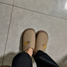华美健步纯色半包棉拖男女保暖加绒室内外穿棉拖鞋HM2506卡其色42-43码 实拍图