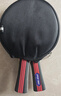 红双喜（DHS）乒乓球拍三星横拍双面反胶H3002单拍兵兵拍附拍套 实拍图