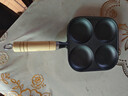 【大牌同款】章丘四孔铸铁煎蛋锅无涂层不易粘多功能早餐煎蛋锅 黑色17cm 铸铁四孔煎锅 实拍图