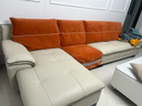 顾家家居真皮沙发 客厅现代简约家具1022 柔空白四人位躺右 实拍图