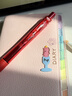 派通（Pentel）【热门商品】BLN105按动红色中性笔高颜值0.5mm签字笔商务学生速干水笔水性笔文具 红杆红芯单支装 实拍图