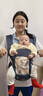 babycare腰凳婴儿背带多功能减震四季抱娃神器解放双手透气轻薄款 格里蓝 实拍图