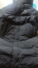 鸭鸭王一博同款312g充绒冰壳系列羽绒服长款男女极寒加厚冬季保暖外套 青光黑色 【男女同款现货速发】 S 实拍图