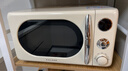 格兰仕（Galanz）复古微波炉 家用小型20L迷你 奶油风百搭复古 易清洁大平板 自动菜单 700瓦省电KAW0-SF2 实拍图